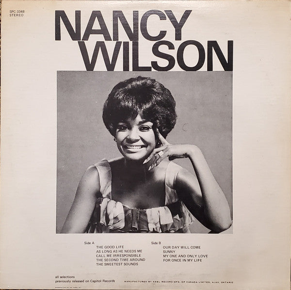 Nancy Wilson : The Good Life (LP, Comp)