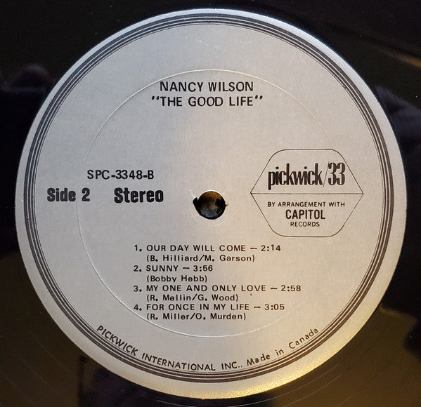 Nancy Wilson : The Good Life (LP, Comp)