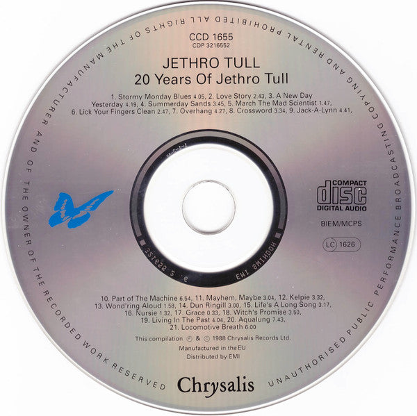 Jethro Tull : 20 Years Of Jethro Tull (CD, Comp, RE)
