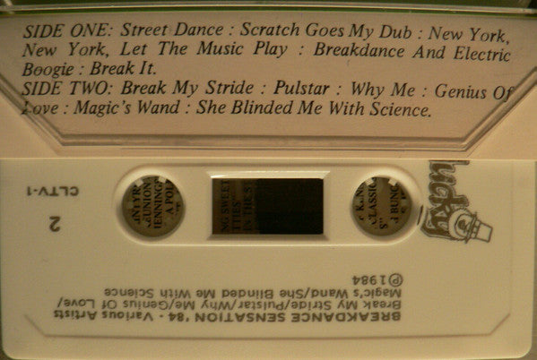 Various : Breakdance Sensation '84 (Cass, Album)