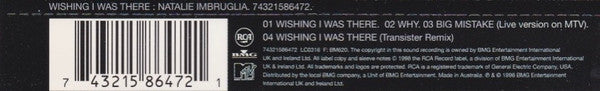 Natalie Imbruglia : Wishing I Was There (CD, Single)