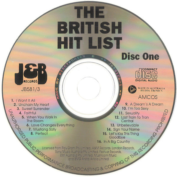 Various : The British Hit List (2xCD, Comp)