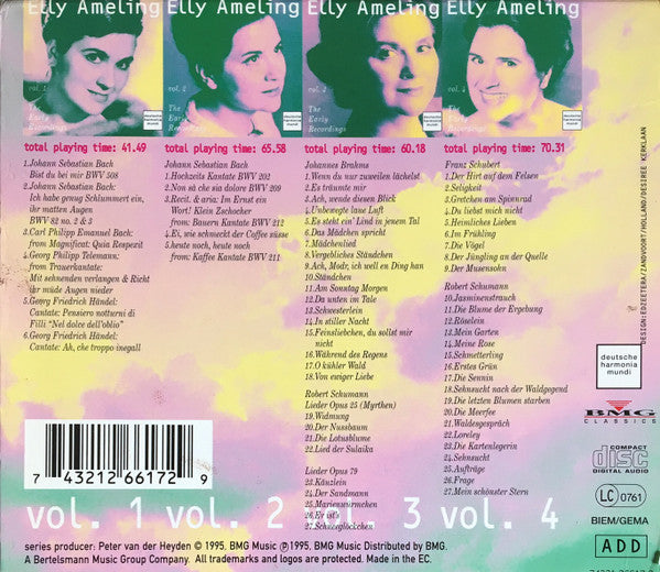 Elly Ameling : Elly Ameling: The Early Recordings (Box + 4xCD)