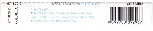 Jessica Simpson : A Little Bit (CD, Single)