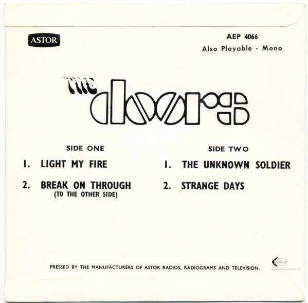 The Doors : Waiting For The Sun (7", EP, Ast)