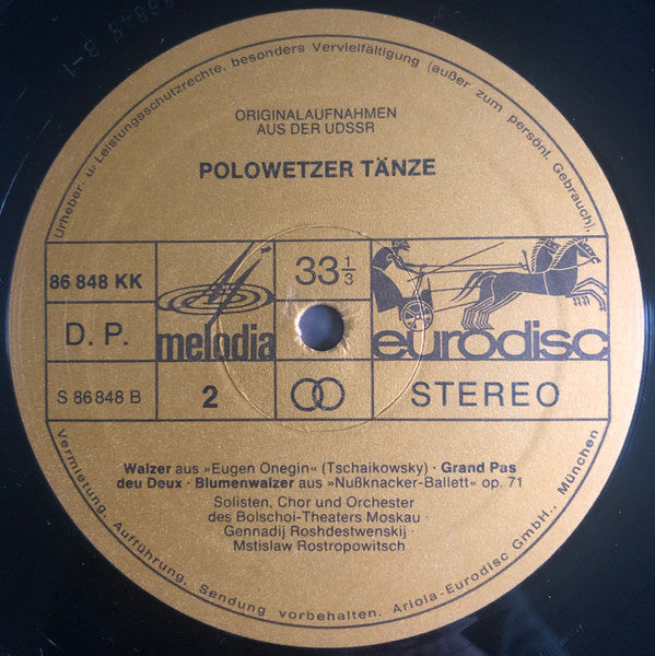 Pyotr Ilyich Tchaikovsky, Alexander Borodin : Polowetzer Tänze - Berühmte Ballettszenen Aus Fürst Igor, Eugen Onegin, Schwanensee, Nussknacker (LP, Comp)