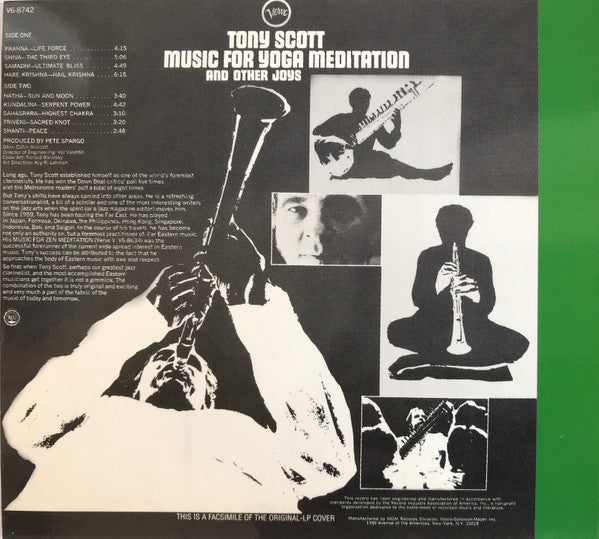 Tony Scott (2) : Music For Yoga Meditation And Other Joys (CD, Album, RE, Dig)