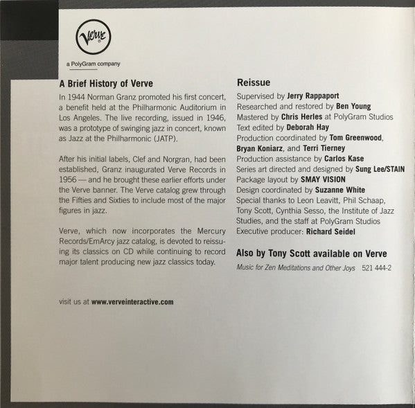 Tony Scott (2) : Music For Yoga Meditation And Other Joys (CD, Album, RE, Dig)