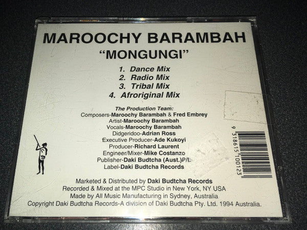 Maroochy Barambah : Mongungi (CD, Single)