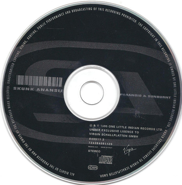 Skunk Anansie : Paranoid & Sunburnt (CD, Album)