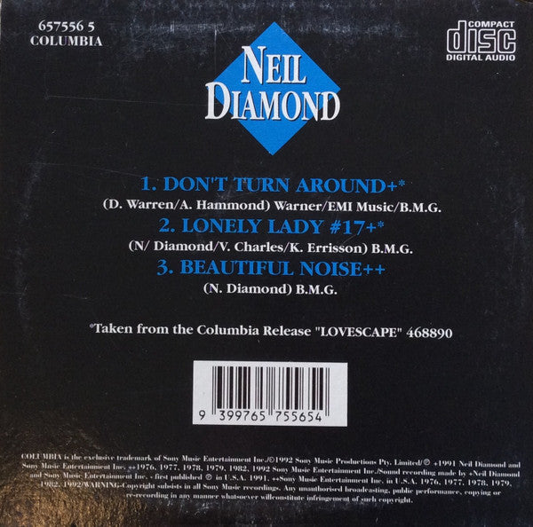 Neil Diamond : Don't Turn Around (CD, Single)