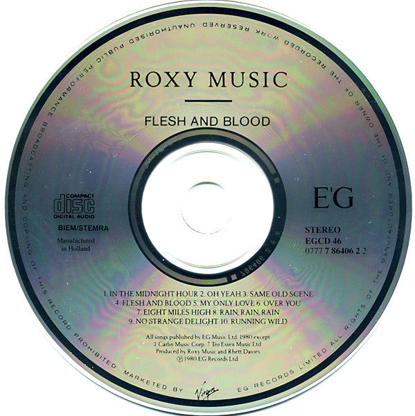 Roxy Music : Flesh + Blood (CD, Album, RE)
