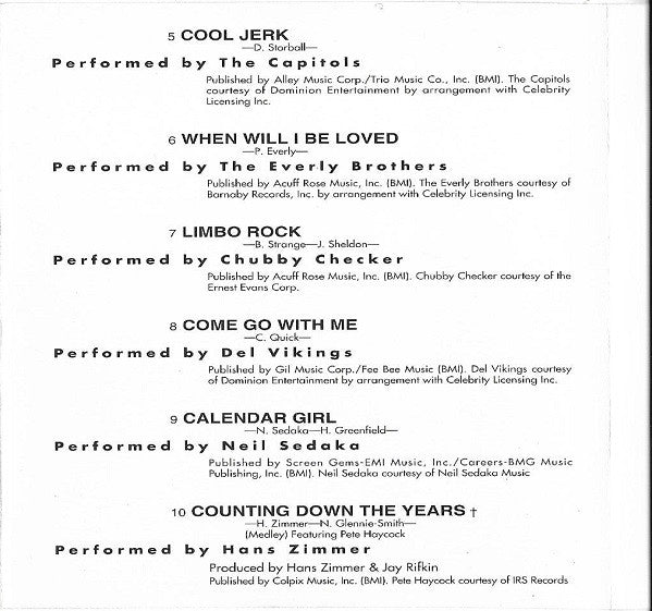 Various : Calendar Girl - Music From The Motion Picture (CD, Comp)
