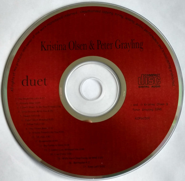 Kristina Olsen & Peter Grayling : Duet (CD, Album)