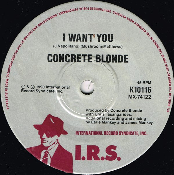 Concrete Blonde : Joey (7", Single)