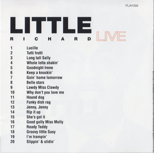 Little Richard : Live (CD, Album)