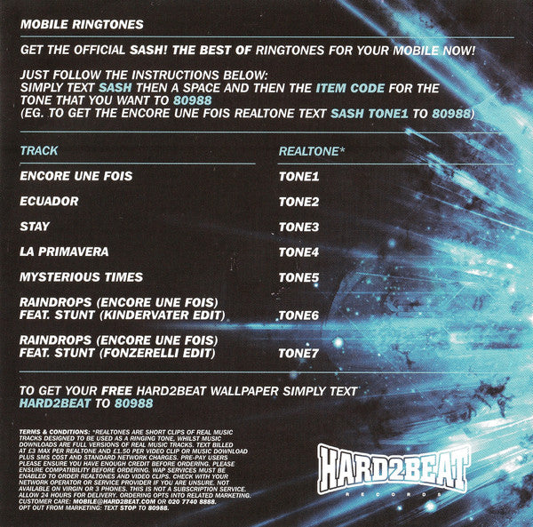 Sash! : The Best Of (2xCD, Comp, Sup)