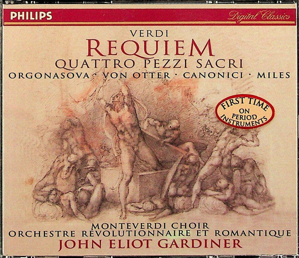 Verdi* - Orgonasova* · Von Otter* · Canonici* · Miles* · Monteverdi Choir* · Orchestre Révolutionnaire Et Romantique · John Eliot Gardiner : Requiem / Quattro Pezzi Sacri (2xCD, Album)