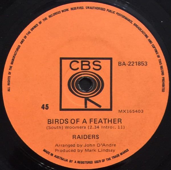 Raiders (2) : Birds Of A Feather (7", Single)