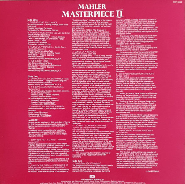 Gustav Mahler : Masterpiece II (LP, Comp)