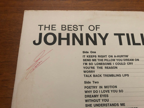 Johnny Tillotson : The Best Of Johnny Tillotson (LP, Comp)
