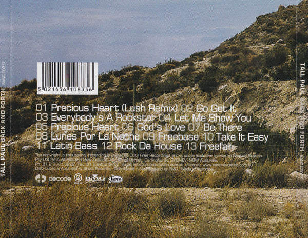 Tall Paul : Back And Forth (Australian Tour Edition) (CD, Album)