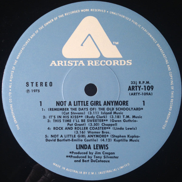 Linda Lewis : Not A Little Girl Anymore (LP, Album)
