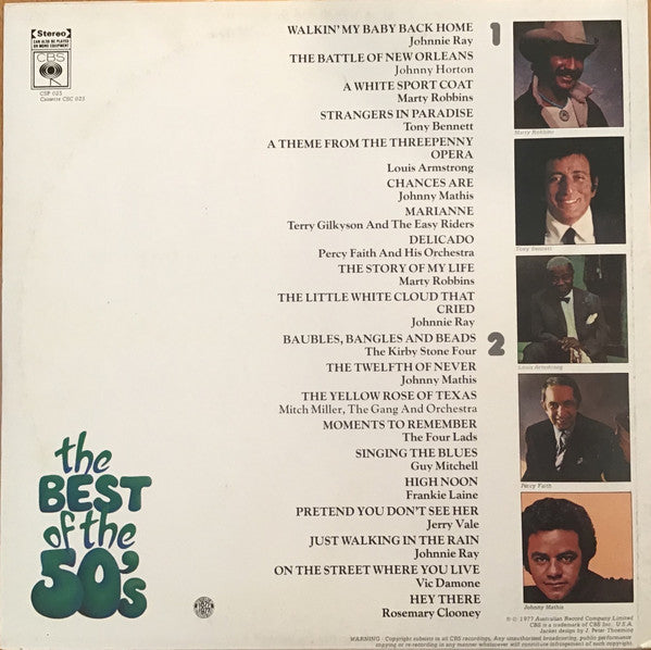 Various : Flashback the Best of the 50’s (LP, Comp)