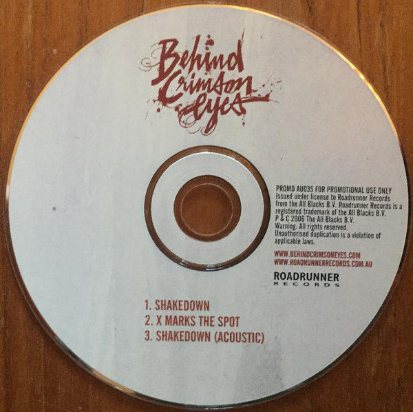 Behind Crimson Eyes : Exclusive Advance Pre Order CD (CD, Promo, Smplr)