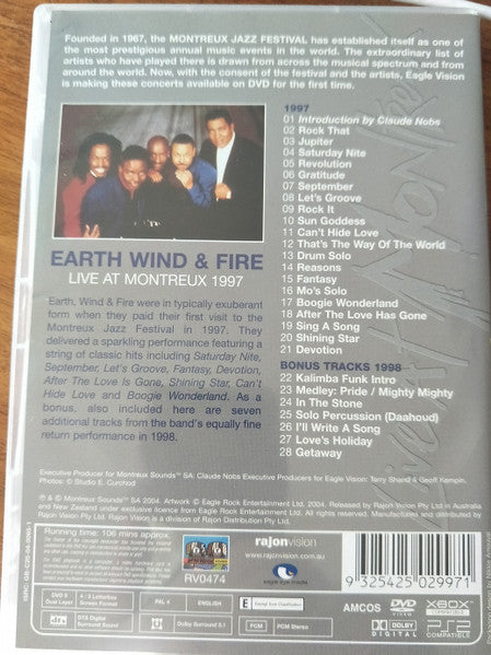 Earth, Wind & Fire : Live At Montreux 1997 (DVD-V, RE, Multichannel, PAL, Dol)