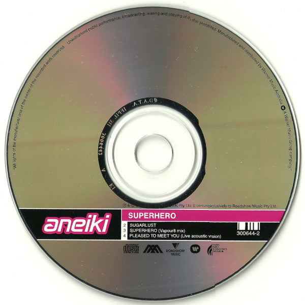 Aneiki : Superhero (CD, Single)