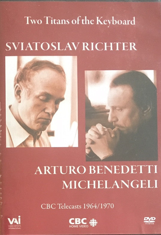 Sviatoslav Richter, Arturo Benedetti Michelangeli : Two Titans Of The Keyboard (DVD, Mono)