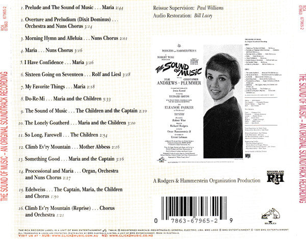 Various : The Sound Of Music (An Original Soundtrack Recording) (CD, Album, RE, RM)