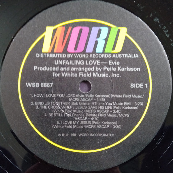 Evie (2) : Unfailing Love (LP)