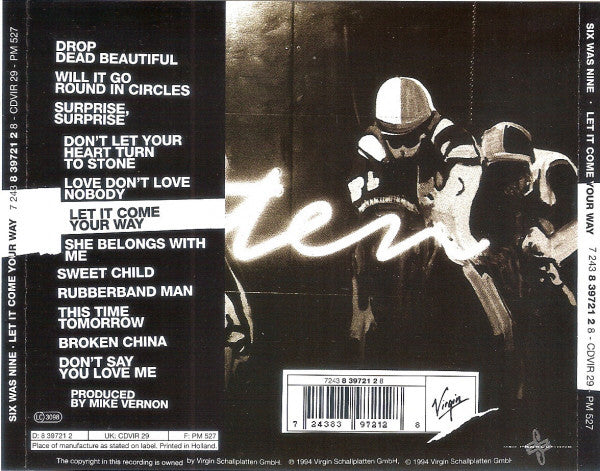 Six Was Nine : Let It Come Your Way (CD, Album)