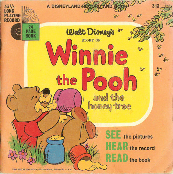 Robie Lester : Story Of Winnie The Pooh And The Honey Tree (7", RP, Styrene)