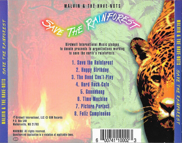 Malvin & The Have-Nots : Save The Rainforest Featuring...Larry King (CD, Album)