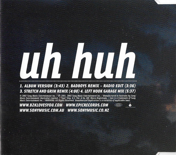 B2K : Uh Huh (CD, Single)