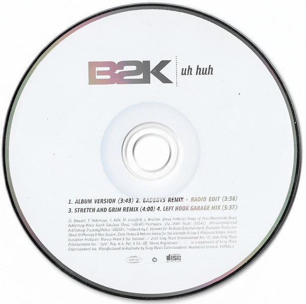 B2K : Uh Huh (CD, Single)
