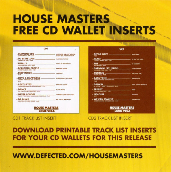 Bob Sinclar : House Masters (2xCD, Comp)