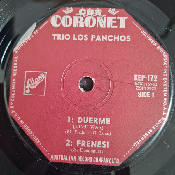 Trio Los Panchos : Trio Los Panchos (7", EP)