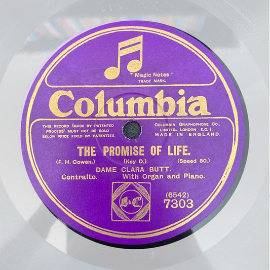 Clara Butt : The Better Land. / The Promise Of Life. (Shellac, 12", 80 RPM)