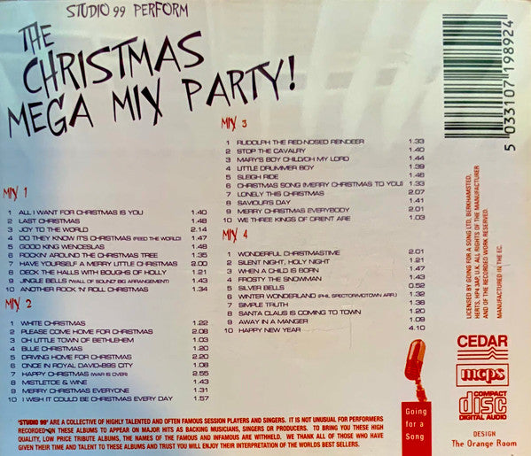 Studio 99 : Studio 99 Perform The Christmas Mega Mix Party (CD, Album)