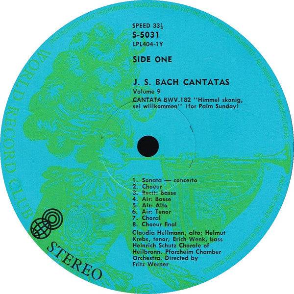 Johann Sebastian Bach : The Great Cantatas Volume 9 (LP, Album, Club, RE)
