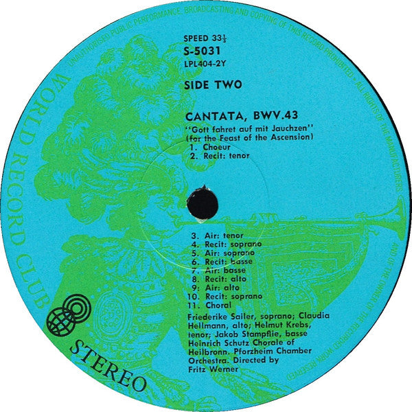 Johann Sebastian Bach : The Great Cantatas Volume 9 (LP, Album, Club, RE)