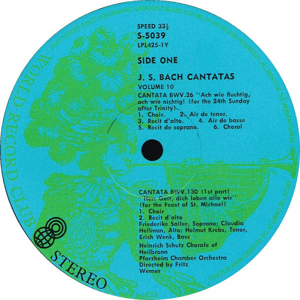 Johann Sebastian Bach : The Great Cantatas Volume 10 (LP, Album, Club, RE)