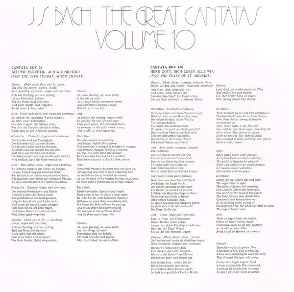 Johann Sebastian Bach : The Great Cantatas Volume 10 (LP, Album, Club, RE)