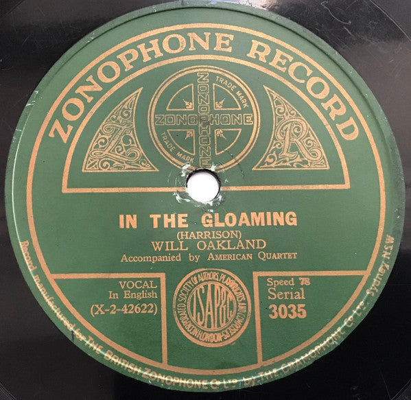 Will Oakland : When The Autumn Moon Is Creeping Through The Woodlands / In The Gloaming (Shellac, 10")