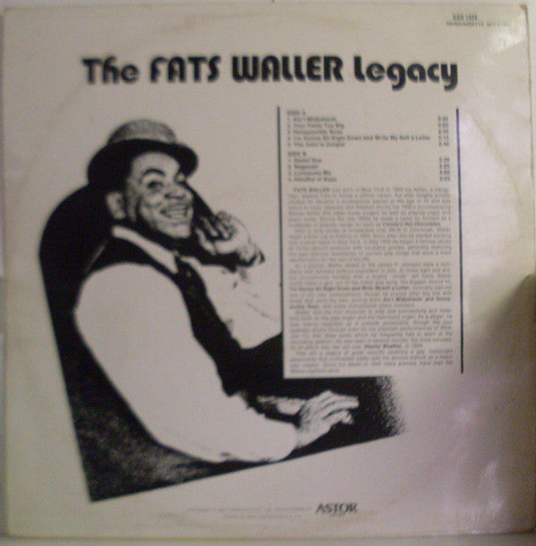 Fats Waller : The Fats Waller Legacy (LP, Comp)