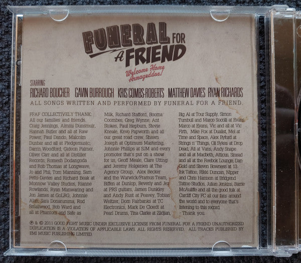 Funeral For A Friend : Welcome Home Armageddon (CD, Album)